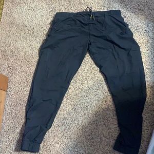 Black everywhere zyia zipper joggers